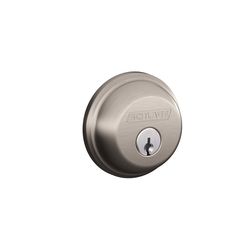 Schlage Satin Nickel Brass Single Cylinder Deadbolt