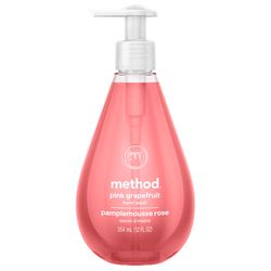 Method Pink Grapefruit Scent Gel Hand Wash 12 oz