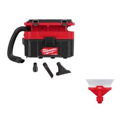 Milwaukee M18 FUEL Packout 2.5 Gallon Wet Dry Vacuum with Dust Collector Air Tip