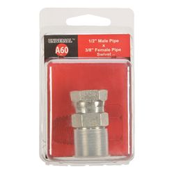 Apache Steel 1/2 in. D X 3/8 in. D Hydraulic Adapter 1 pk