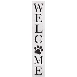 Sincere Surrounding Black/Gray Wood/MDF 0.5 in. H X 46.5 in. L X 8 in. W Porch Sign