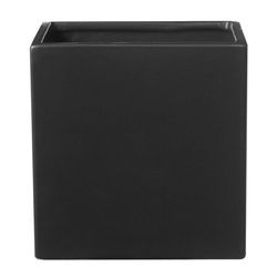SK 6.7 in. H X 6.7 in. W X 6.7 in. D Clay Latina Ceramic Pot Anthracite