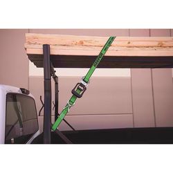 Keeper 1.25 in. W X 16 ft. L Green Tie Down w/Ratchet 1000 lb 2 pk