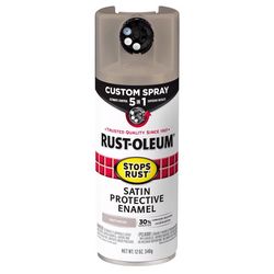 Rust-Oleum Stops Rust Custom Spray 5-in-1 Satin Driftwood Spray Paint 12 oz