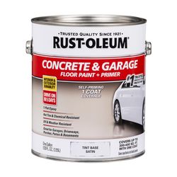 Rust-Oleum Satin Tint Base Water-Based Acrylic Concrete &amp; Garage Floor Paint 1 gal