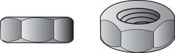 HILLMAN 1/4 in. Zinc-Plated Steel USS Hex Nut 1 pk