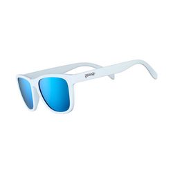 goodr OG - Iced by Yetis Sunglasses Unisex White Frame Blue Lens Polarized