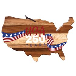 Totally Bamboo 18 in. L X 11 in. W X 1 in. Acacia Wood 250th Anniversary Cutting Board