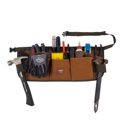 Bucket Boss 23 in. W X 9.5 in. H Canvas Nail and Tool Pocket Apron 13 pocket Brown