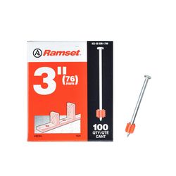 Ramset .3 in. D X 3 in. L Steel Flat Head Drive Pin 100 pk