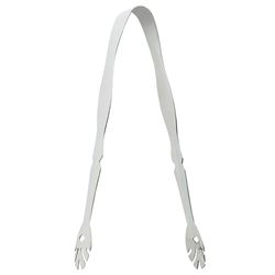 Harold Import Silver Stainless Steel Ice Tongs