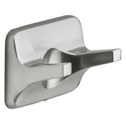 Oakbrook Collection Brushed Nickel Double Robe Hook