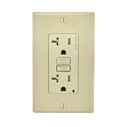 Leviton SmartlockPro 20 amps 125 V Duplex Ivory AFCI/GFCI Dual Function Outlet 5-20R 1 pk