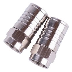 Monster Just Hook It Up Tool Less RG59 Coaxial Connector 2 pk