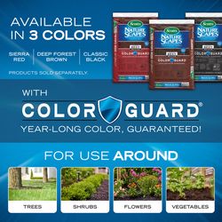 Scotts Nature Scapes Deep Forest Brown Weed Preventer Color Enhanced Mulch 1.5 cu ft