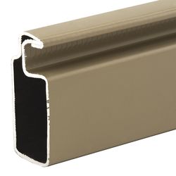 Prime-Line Brown Aluminum 5/8 in. W X 146 in. L Screen Frame 1 pk