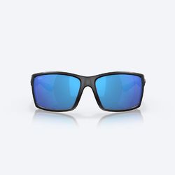 Costa Reefton Sunglasses Men's Matte Gray Frame Blue Mirror 580G Lens Polarized