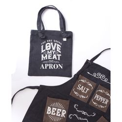 Scobie Boxer Gifts 6 pocket Black Canvas/Leather Apron