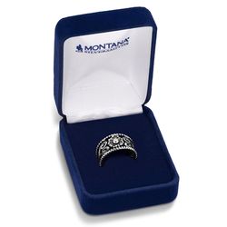 Montana Silversmiths Women's Blooming Scroll Open Ring