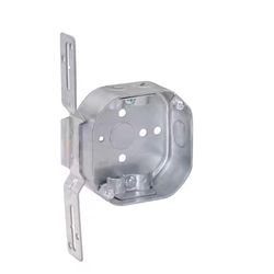 Southwire New and Old Work 14 cu in Octagon Galvanized Steel Weatherproof Box Silver