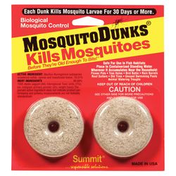 Summit Mosquito Dunks Organic Insect Repellent Solid For Mosquitoes 2 ct