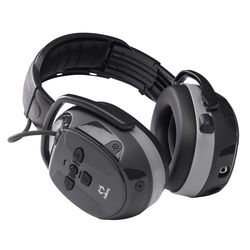 Hellberg 25 dB Xstream LD Headband Earplugs/Earphones w/Mic Black 1 pc