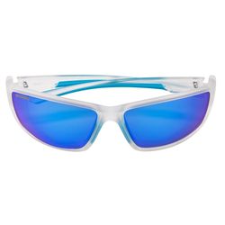 Seachoice Seaspray Sunglasses Unisex Matte Clear Frame Blue Mirror Lens Polarized