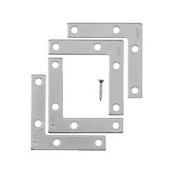 Ace 2-1/2 in. H X 3.75 in. W X 2-1/2 in. D Zinc Flat Corner Brace