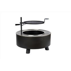 Black+Decker 34 in. W Steel Transitional Round Wood Fire Pit