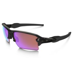 Oakley Flak Sunglasses Unisex Polished Black Frame Prizm Golf Lens