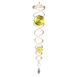 Spinfinity Designs Multi-color Stainless Steel 13.62 in. Gold/Gold Twister Outdoor Spinner