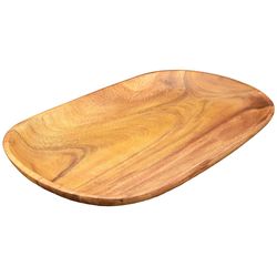 Pacific Merchants Natural Acacia Wood Oval Serving Platter 1 ct