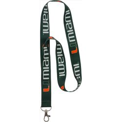 HILLMAN NCAA Polyester Multicolored Coined-Edge Split Lanyard