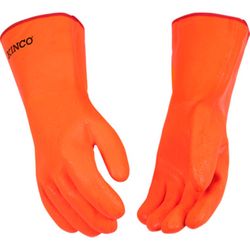 Kinco Men's Indoor/Outdoor Safety Safety Gloves Orange L 1 pair