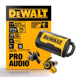 DeWalt Wireless Bluetooth Earbuds w/Charging Case