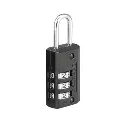 Master Lock 2.18 in. H X 13/16 in. W Steel 3-Dial Combination Luggage Lock