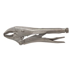 OEMTOOLS 10 in. Nickel Chrome Steel Curved Jaw Locking Pliers