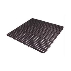 Southern Oaks 3 ft. W X 3 ft. L Black Anti-Fatigue Rubber Utility Mat