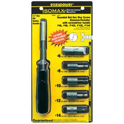 Eazypower Isomax Steel Screw Remover Set 2 in. 6 pc