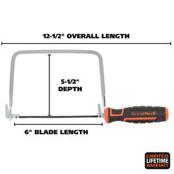 GreatNeck 6 in. Steel Coping Saw 24 TPI Fine 1 pc