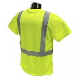 Radians Radwear Reflective Hi-Viz Safety Tee Shirt Fluorescent Green L