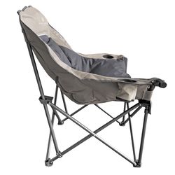 Black Sierra Equipment 1-Position Tan Folding Quad Chair