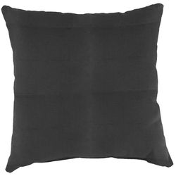 Jordan Manufacturing Charcoal Gray Olefin Toss Pillow 4 in. H X 16 in. W X 16 in. L