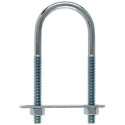 Hampton 5/16 in. X 1-3/4 in. W X 4-3/16 in. L Coarse Zinc-Plated Steel U-Bolt