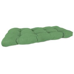 Jordan Manufacturing Green Olefin Wicker Settee Cushion 4 in. H X 43 in. W X 19 in. L