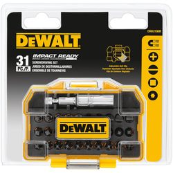 DeWalt Impact Ready Assorted Screwdriver Bit Set Steel 31 pc
