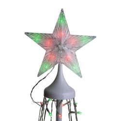 Celebrations Platinum Brilliant LED RGBW Straight Frame Tree 4 ft. Yard Decor
