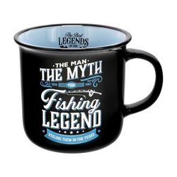 Pavilion Legends of the World 13 oz Black/Blue BPA Free Fishing Mug