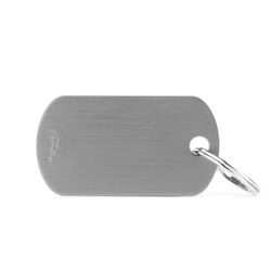 MyFamily Basic Grey Military Aluminum Cat/Dog Pet Tags Medium
