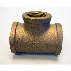 Campbell 1-1/4 in. FPT X 1-1/4 in. D FPT Brass Reducing Tee